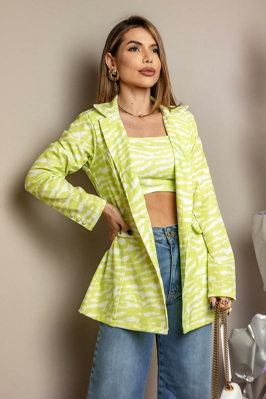 Top Cropped Estampado Frysaide