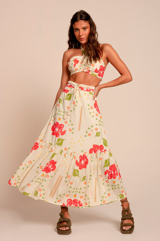 Top Estampa Flora Romântica Flô Maria