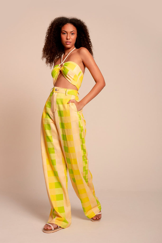 Top Xadrez Vivo Flô Maria Amarração