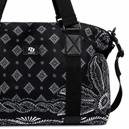 Bolsa Tote Colcci Preta Estampa Bandana Alça Tiracolo