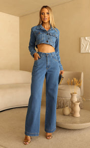 Jaqueta Jeans Curta Frysaide