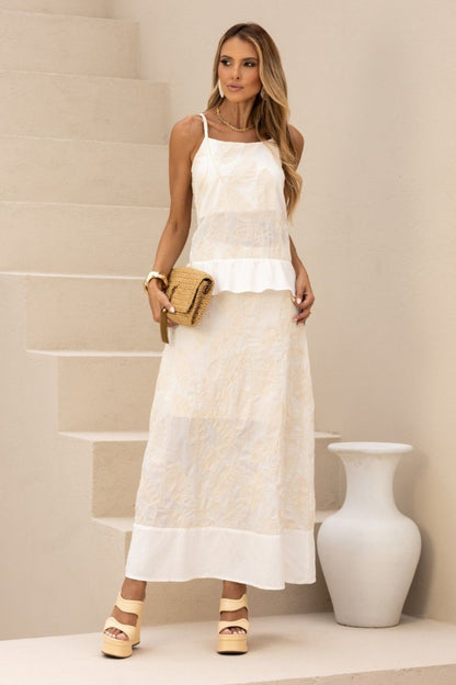 Blusa De Voil Bordado Off White Frysaide - 1532.00013