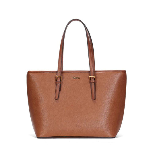 Bolsa Shopper Santa Lolla Caramelo Alça Fivelas