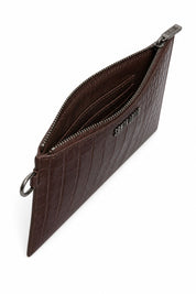Clutch Santa Lolla Material Marrom Alça Mão