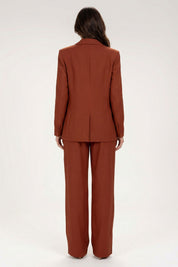Blazer Frysaide Terracota Alfaiataria Reto