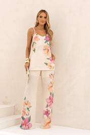 Blusa Alongada De Linho Estampa Brisa Leve Frysaide