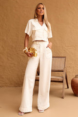 Blusa Cropped Frysaide Off White Sarja Bolsos