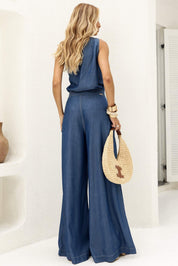 Blusa Frysaide Azul Um Ombro Só Jeans