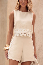 Blusa Frysaide Off White Guipir Na Barra