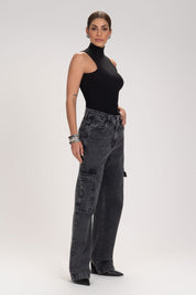 Blusa Frysaide Preta Tricô Gola Alta