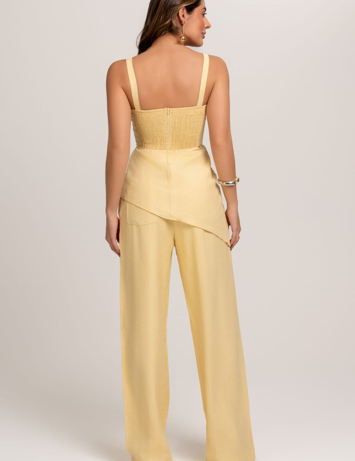 Blusa Monique De Alfaiataria Amarela Frysaide