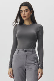 Blusa Térmica Meia Loka Cinza Manga Longa