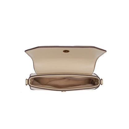 Bolsa Baguete Santa Lolla Bege Alça Dupla
