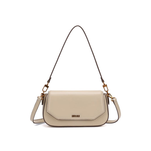 Bolsa Baguete Santa Lolla Bege Alça Dupla