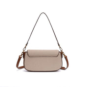 Bolsa Baguete Santa Lolla Bege Canvas Alça Dupla