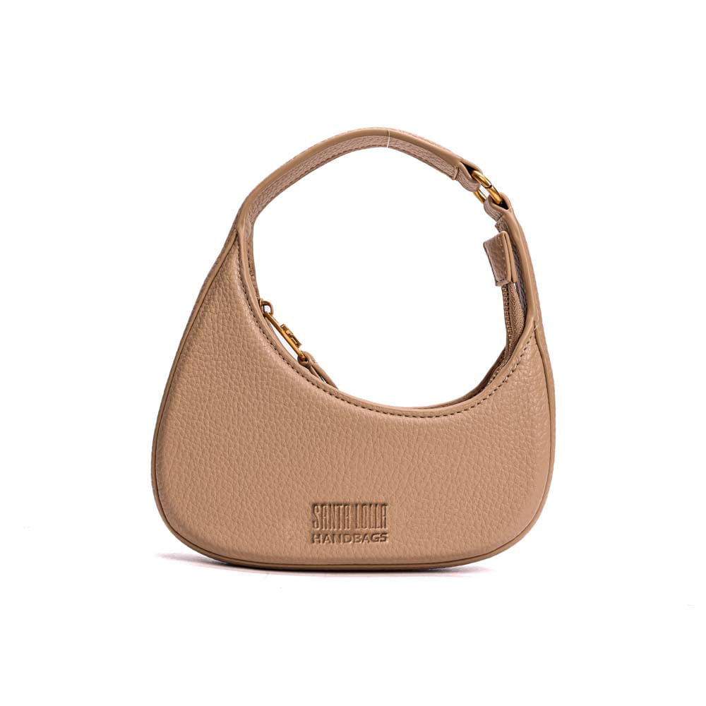 Bolsa Baguete Santa Lolla Bege Floater Meia-Lua