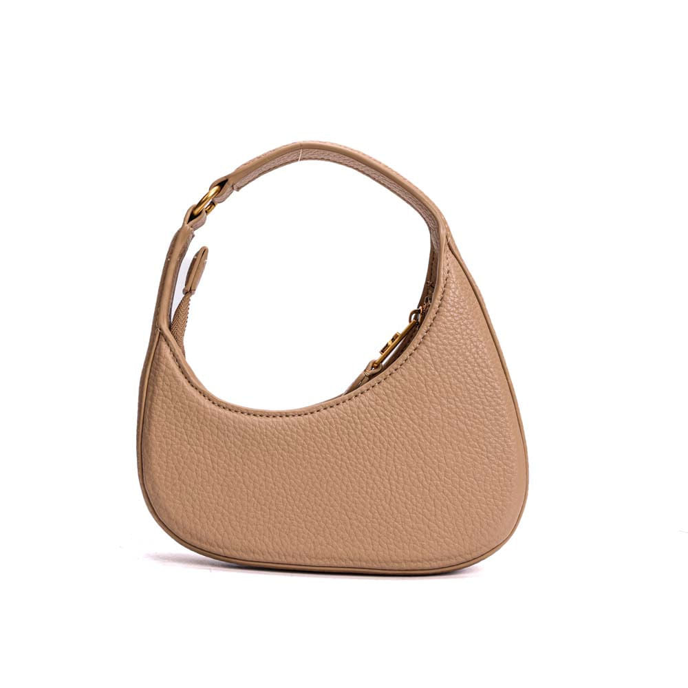 Bolsa Baguete Santa Lolla Bege Floater Meia-Lua