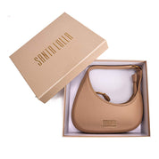 Bolsa Baguete Santa Lolla Bege Floater Meia-Lua