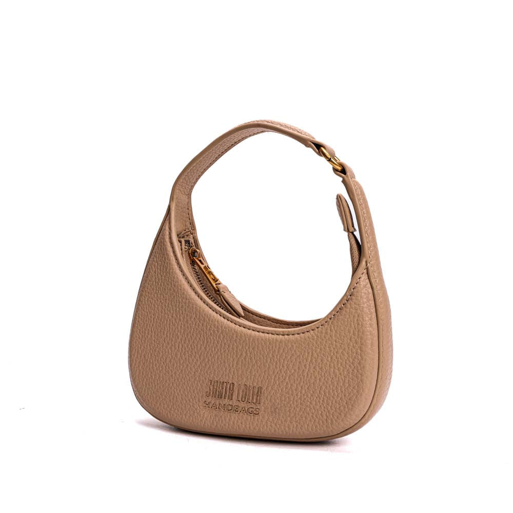 Bolsa Baguete Santa Lolla Bege Floater Meia-Lua