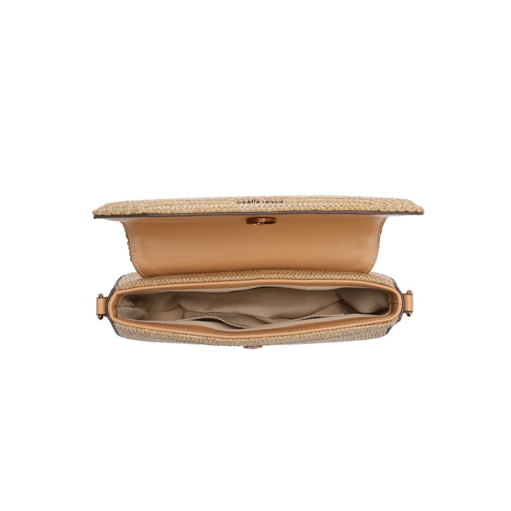 Bolsa Baguete Santa Lolla Bege Tramada Alça Dupla
