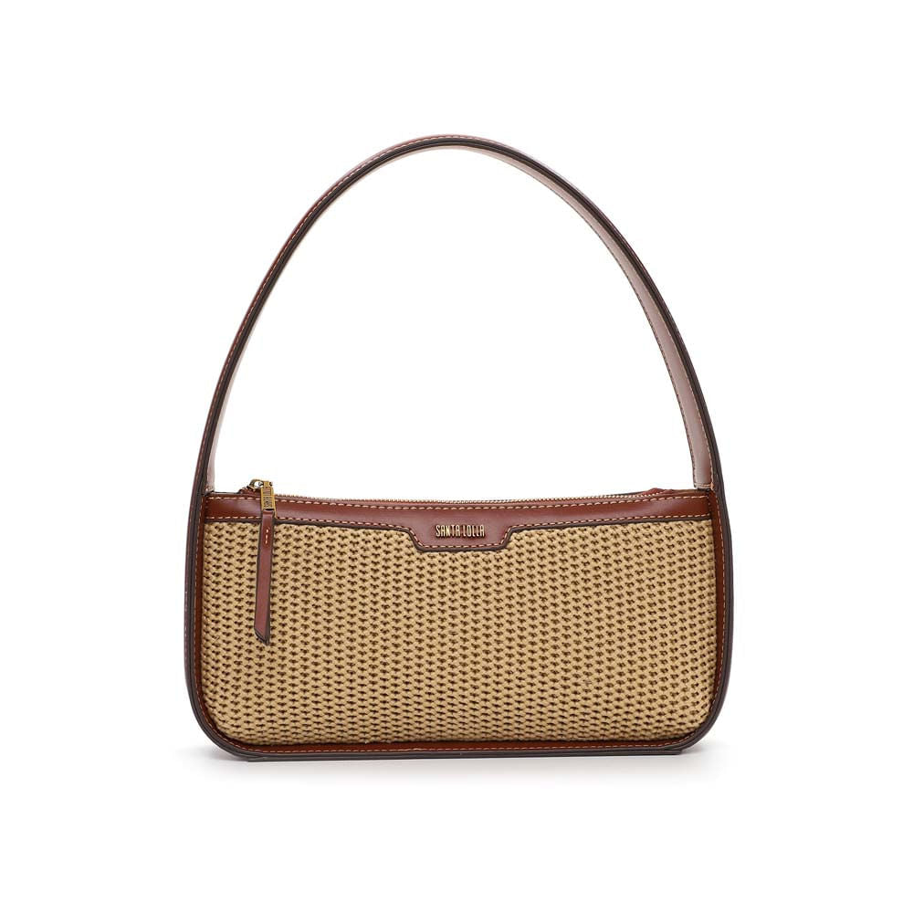 Bolsa Baguete Santa Lolla Bege Tramado