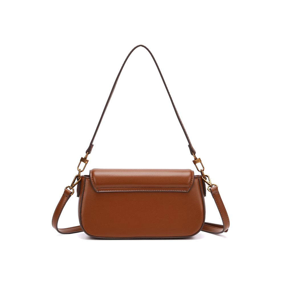 Bolsa Baguete Santa Lolla Caramelo Alça Dupla