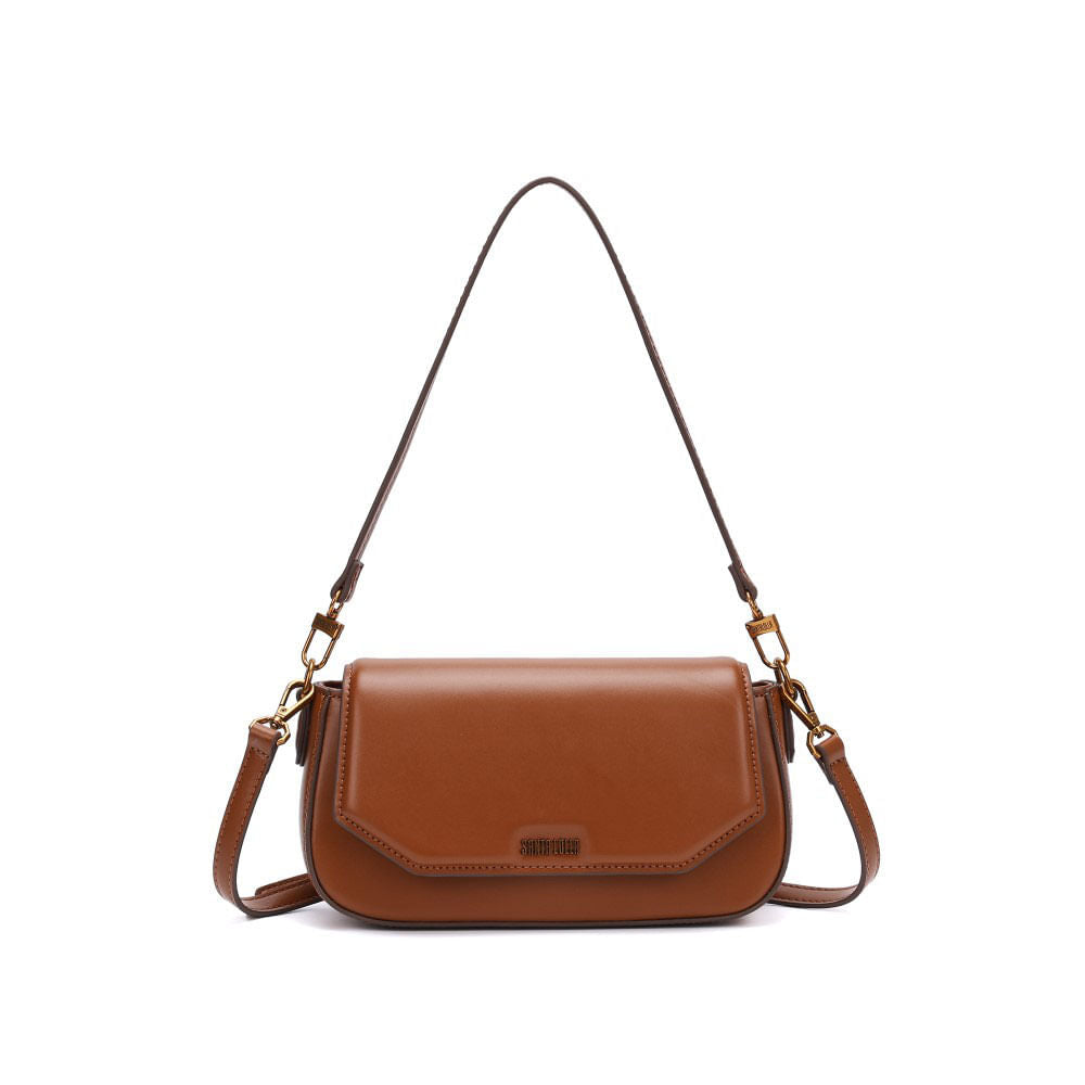 Bolsa Baguete Santa Lolla Caramelo Alça Dupla