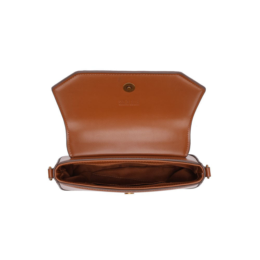 Bolsa Baguete Santa Lolla Caramelo Alça Dupla