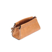 Bolsa Baguete Santa Lolla Caramelo Alça Fivelas