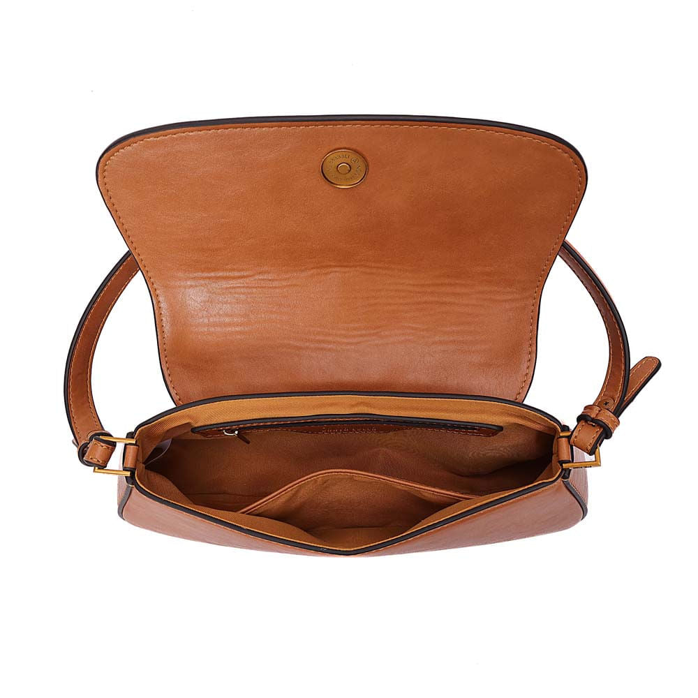 Bolsa Baguete Santa Lolla Caramelo Alças Removíveis