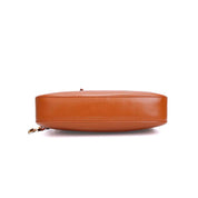 Bolsa Baguete Santa Lolla Caramelo Corrente Dourada