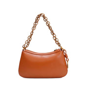 Bolsa Baguete Santa Lolla Caramelo Corrente Dourada