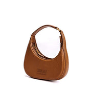 Bolsa Baguete Santa Lolla Caramelo Meia-Lua Zíper