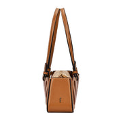 Bolsa Baguete Santa Lolla Caramelo Trançada