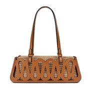 Bolsa Baguete Santa Lolla Caramelo Trançada