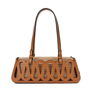 Bolsa Baguete Santa Lolla Caramelo Trançada
