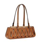 Bolsa Baguete Santa Lolla Caramelo Trançada