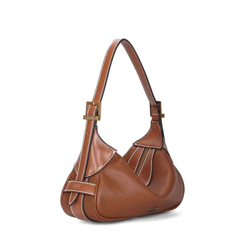 Bolsa Baguete Santa Lolla Marrom Alça De Ombro 