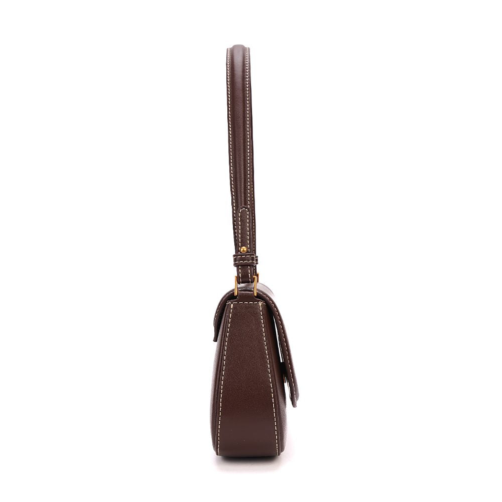 Bolsa Baguete Santa Lolla Marrom Alça Dupla
