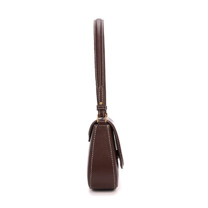 Bolsa Baguete Santa Lolla Marrom Alça Dupla