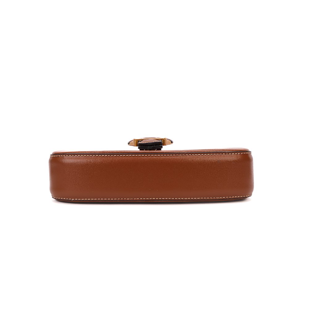 Bolsa Baguete Santa Lolla Marrom Alça Dupla