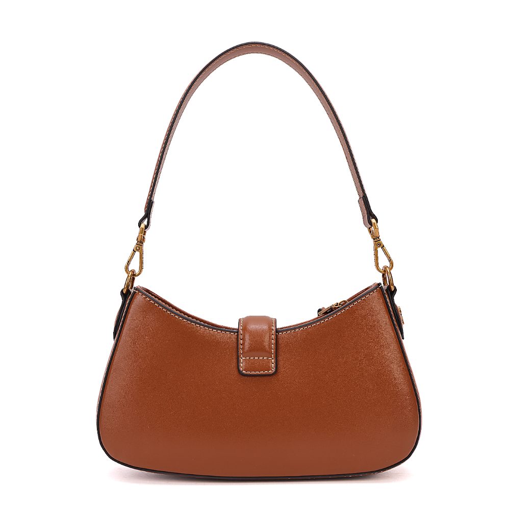 Bolsa Baguete Santa Lolla Marrom Alça Dupla