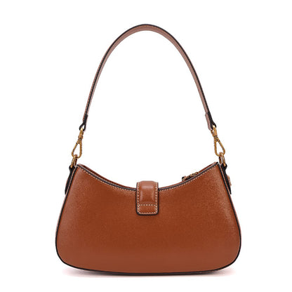 Bolsa Baguete Santa Lolla Marrom Alça Dupla