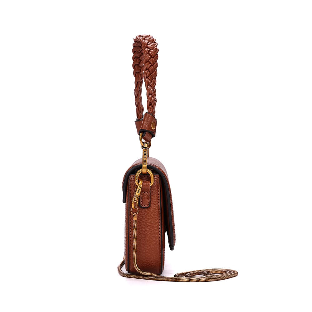 Bolsa Baguete Santa Lolla Marrom Duas Alças