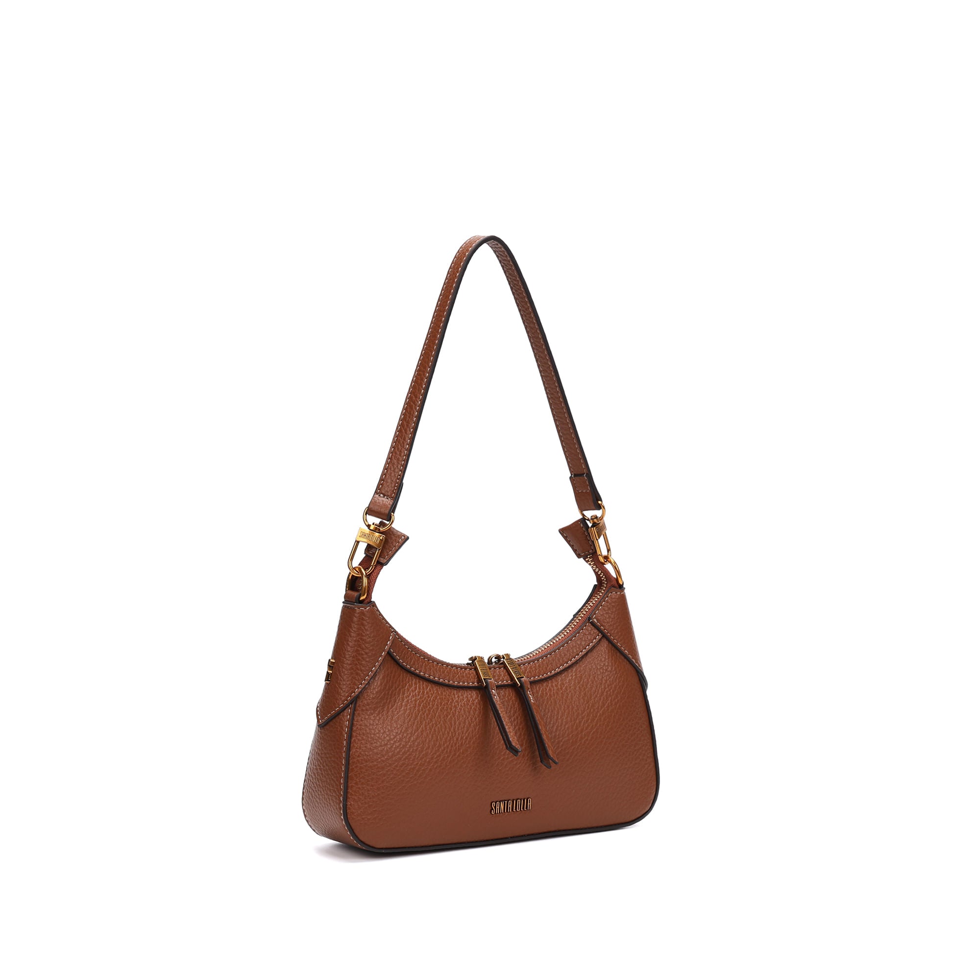 Bolsa Baguete Santa Lolla Marrom Floater Alça Removível