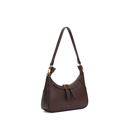 Bolsa Baguete Santa Lolla Marrom Floater Zíper