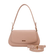 Bolsa Baguete Santa Lolla Nude Alça Dupla