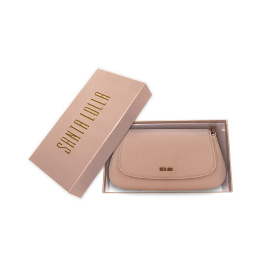 Bolsa Baguete Santa Lolla Nude Alça Dupla