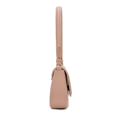 Bolsa Baguete Santa Lolla Nude Alça Dupla