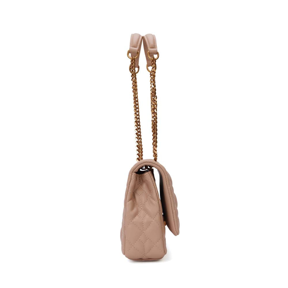 Bolsa Baguete Santa Lolla Nude Matelassê Corrente